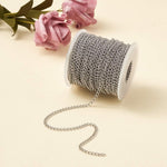 Finished DIY necklace design using stainless steel chain links