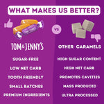 Tom & Jenny's Sugar Free Caramel - Individually Wrapped Sugar Free Candy - Zero Sugar Keto Caramels (Sea Salt & Vanilla Classic Chewy Caramel) - Image 9