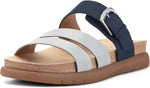 Earth Ayden light natural leather sandal packaging view