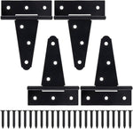 EVCUHASL 4 Inch T-Strap Gate Hinges front view