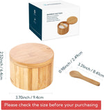 KitchenDao salt jar with magnetic closure open
