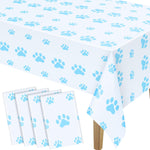 Tatuo Paw Print Tablecloth Dog Birthday Decorations Disposable Plastic Cat Paw Table Cover Puppy Themed Birthday Party Decorations for Dog Party Supplies(2 Pcs,Pink,71 x 54 Inch) - Image 12