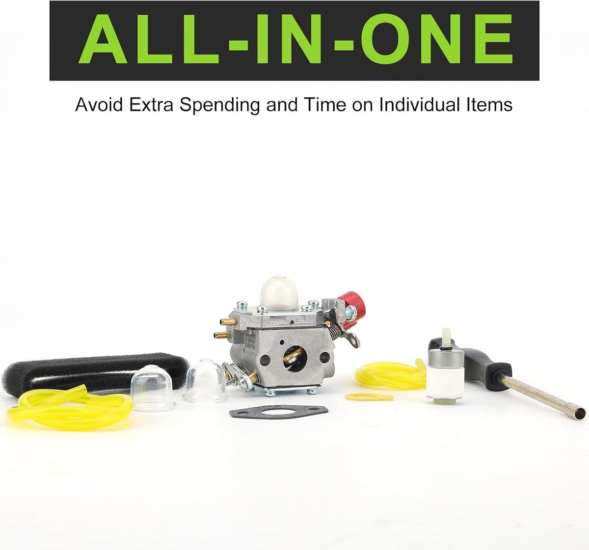 Included air filter and mounting gaskets set