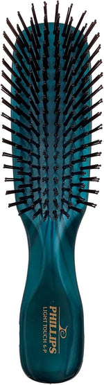 Phillips Brush Light Touch 6 Detangling Hair Brush, Full Size Emerald Green | Flexible Nylon Bristles, Gentle Detangling & Smoothing for All Hair Types, 7.75 Inch Daily Use Hairbrush - Image 9