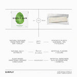 Vegan and non GMO peppermint gum by Simply Gum showing natural ingredients