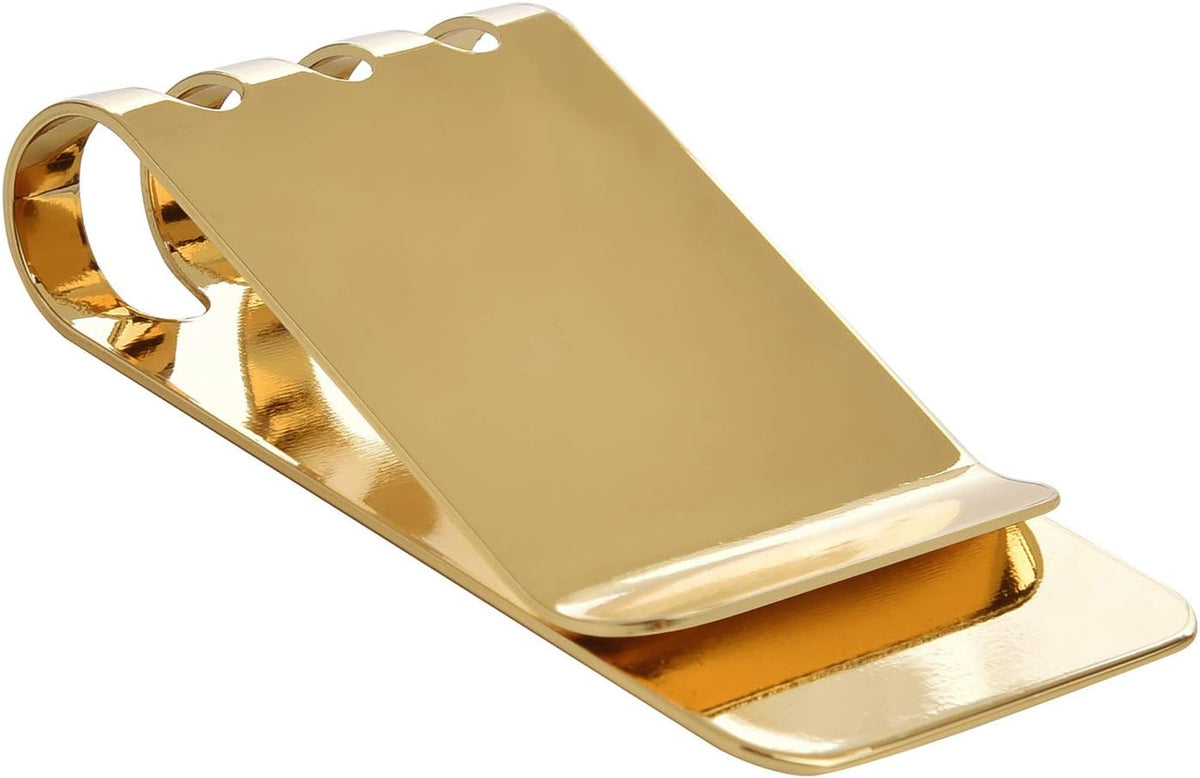 Lindenle money clip front view minimalist wallet