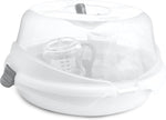 Munchkin steam microwave bottle sterilizer white front view