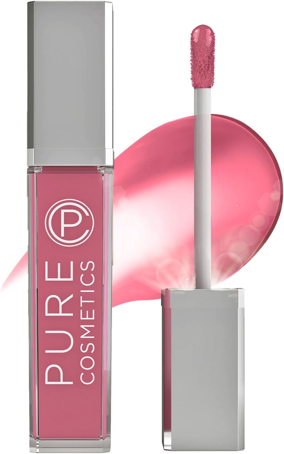 Pure Illumination Light-Up Lip Gloss with LED-Lit Applicator Brush + Side Mirror, Non-Sticky, Moisturizing Hydrating Lip Glosses with Lanolin, Jojoba Oil, & Vitamin E, Razzmatazz - Image 9