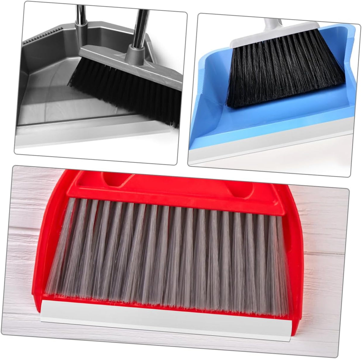 Holidyoy dustpan replacement strips in black color
