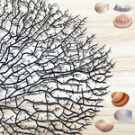 Close-up detail of the realistic branch texture on the Tfwadmx black artificial coral.