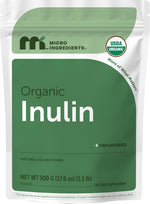 Micro Ingredients Organic Inulin FOS Fiber Powder front view pouch packaging