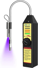 Elitech WJL-6000 freon leak detector front view showing control dial and LED indicators