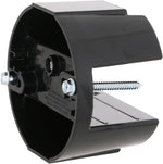 RACO 4 inch round electrical box side profile and depth measurement