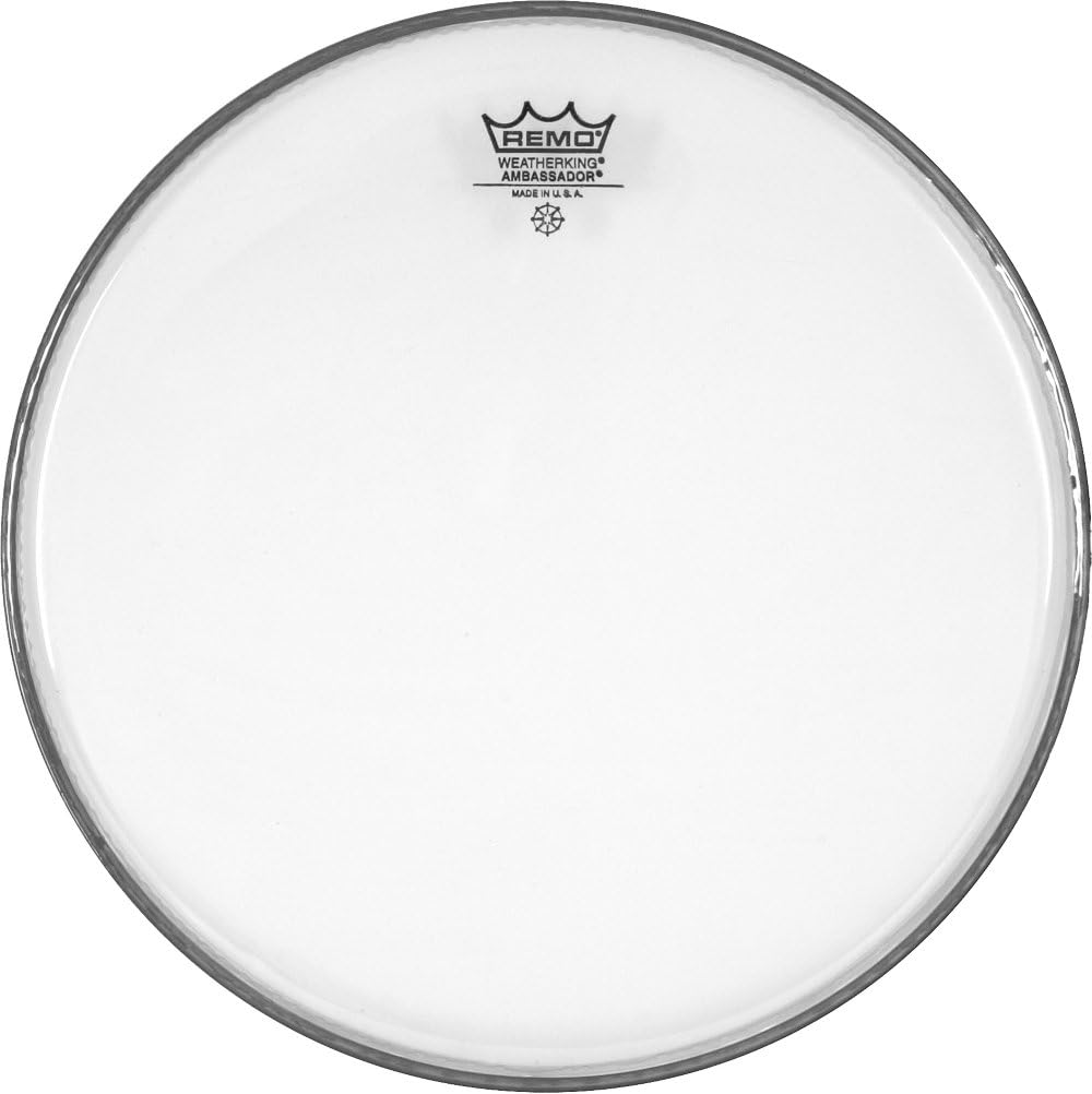 Remo 12 inch clear tom drumhead surface detail