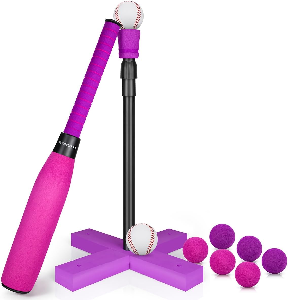 CeleMoon foam T-ball set for kids front view