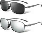SUNGAIT Ultra Lightweight Rectangular Polarized Sunglasses Men UV400 Protection - Image 11