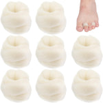 Minatee Lambs Wool for Toes 8 count pack front view for foot protection