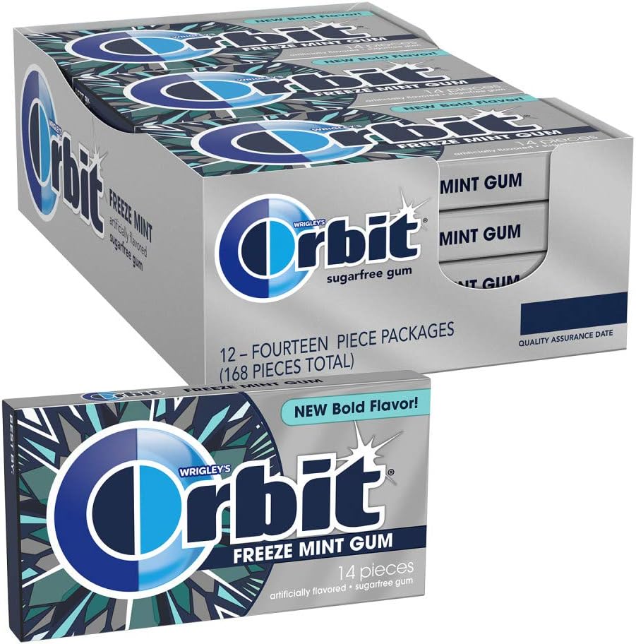 ORBIT Sweet Mint Sugar Free Individually Wrapped Chewing Gum Mint Bulk Box , 12 Packs of 14-Pieces (168 Total Pieces) - Image 13