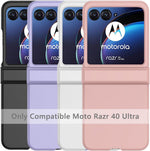 TOPSEM Motorola Razr 40 Ultra pink case hinge protection detail