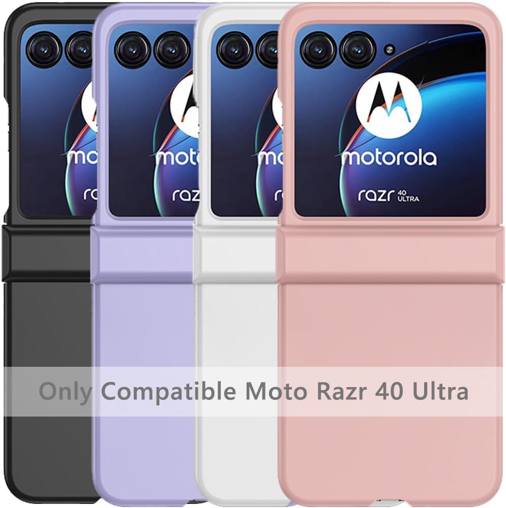 TOPSEM Motorola Razr 40 Ultra pink case hinge protection detail