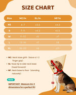 Durable grey fabric dog cone allowing a pet to eat from a bowl easily