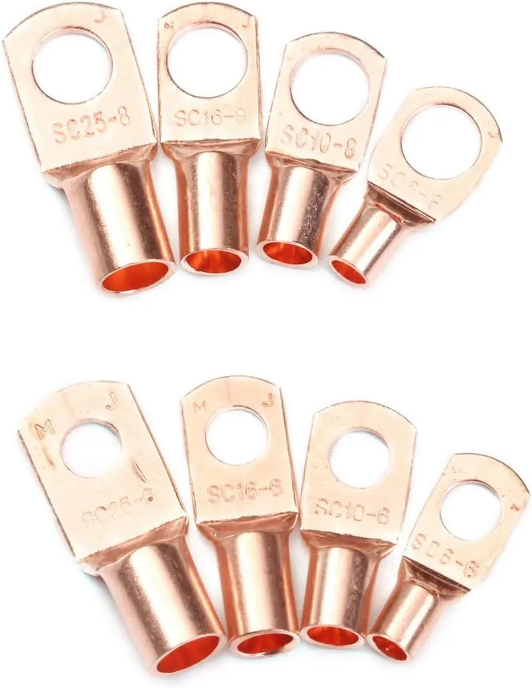 Beectfwerf copper lugs sizing and markings display