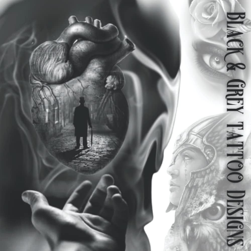 Black & Grey Tattoo Designs: Inspirational,Modern & Old School Black & Grey Tattoo Designs - Image 1