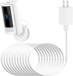 ALERTCAM power adapter for ring indoor camera front view showing the plug adapter and flat cable
