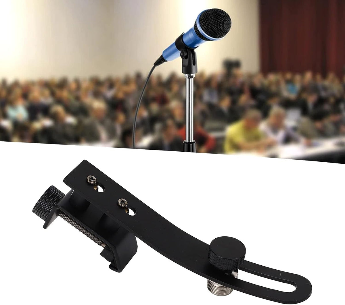 Zyyini drum rim microphone holder C-clamp mechanism