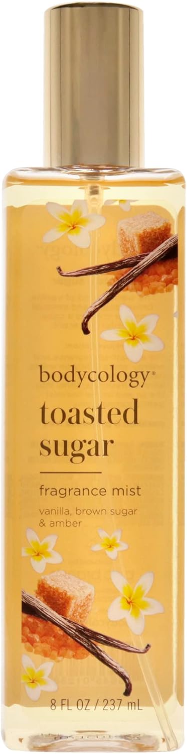 Bodycology whipped vanilla fragrance mist packaging and cap