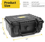 MaxWorks IP67 rugged case open showing customizable foam interior