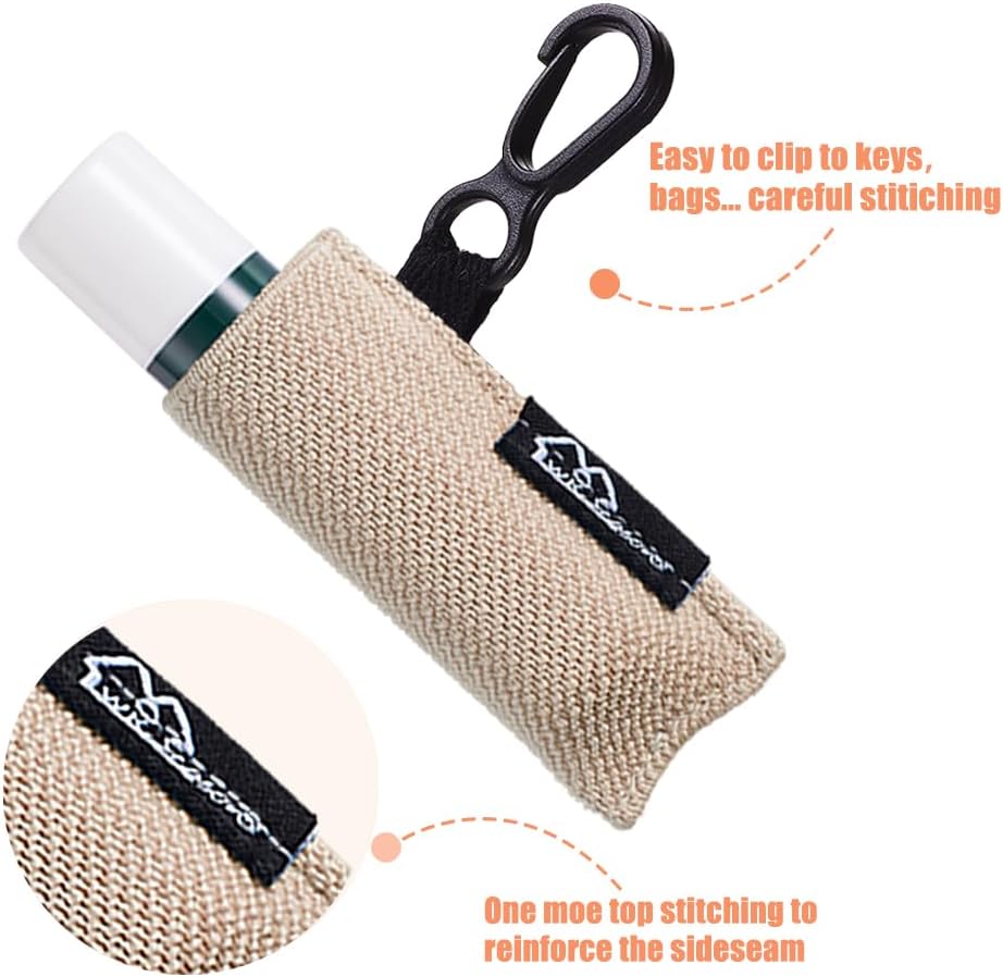Wk Ieason elastic lip balm pouch side seam detail