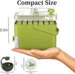 Kundita green ice maker showing double layer trays