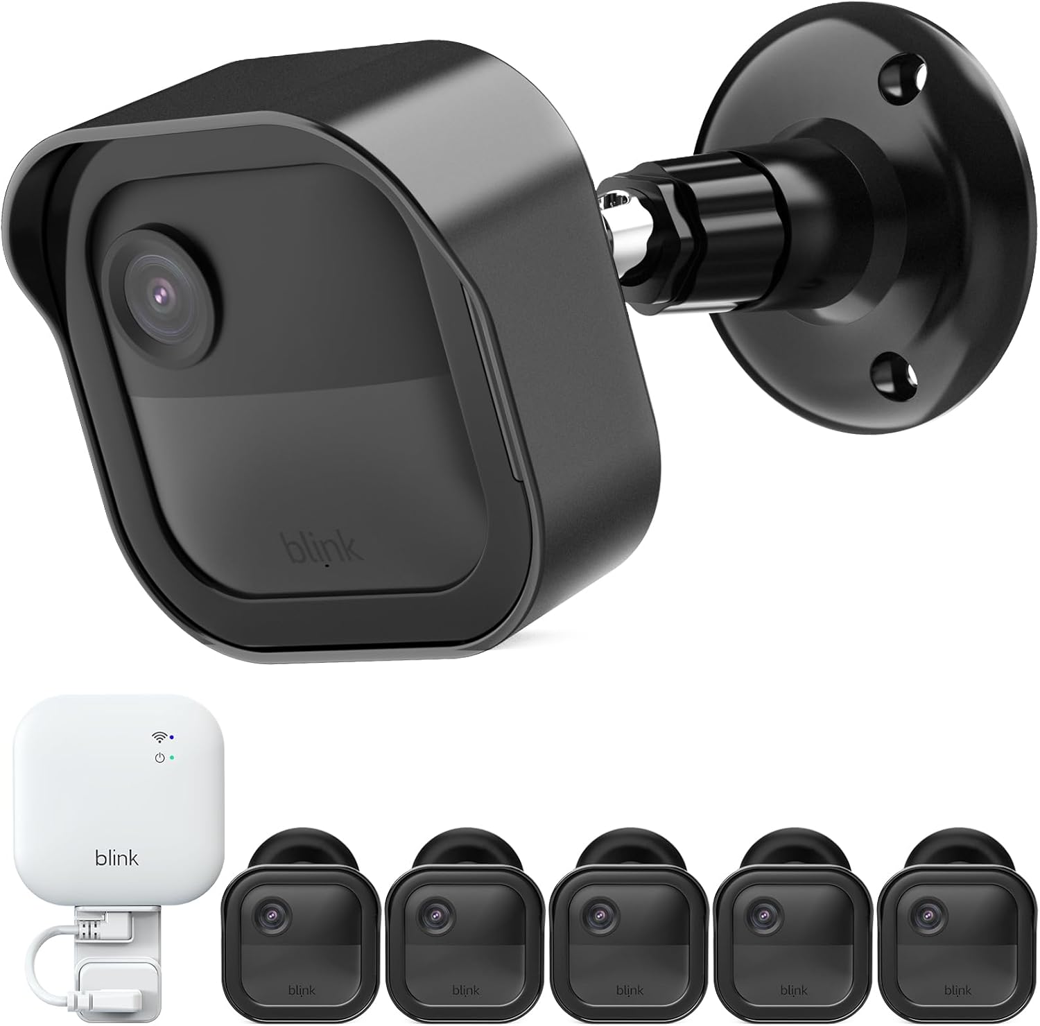 Pefecon camera mount front view showing weatherproof housing for smart security system.