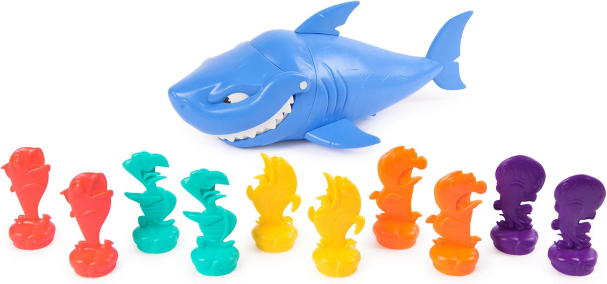 Spin Master Games Shark Strike detailed view of the mechanical wind-up mechanism