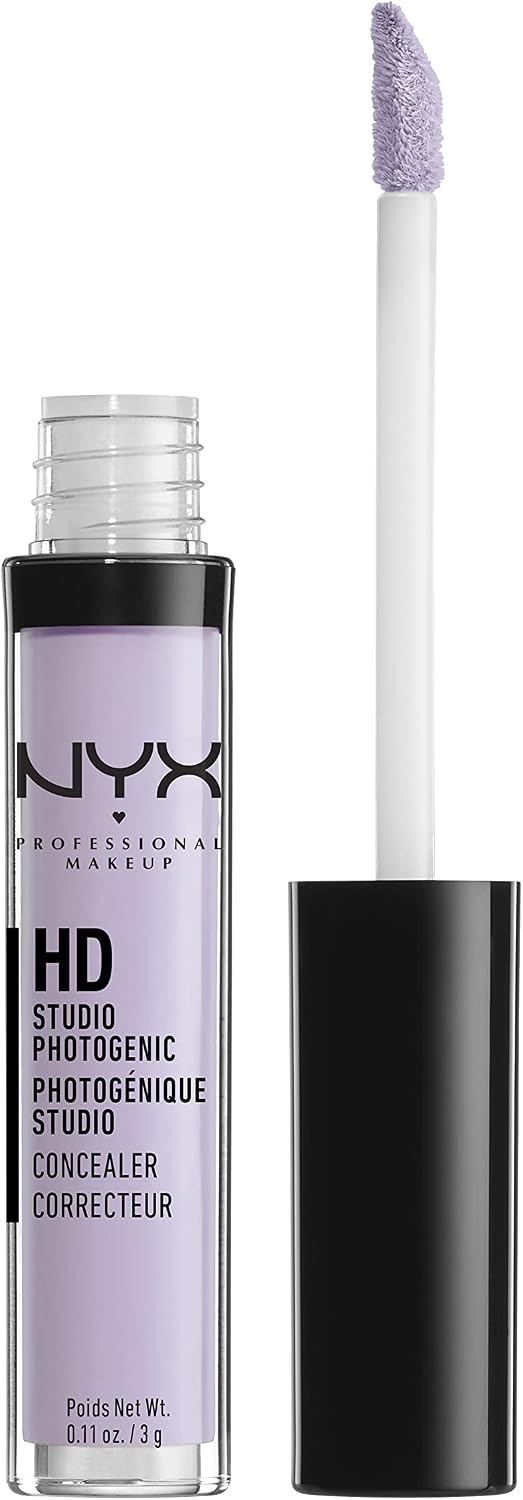 NYX professional makeup concealer wand front view color correcting lavender