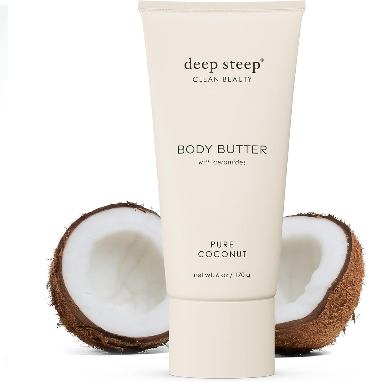 Deep Steep Body Butter, 6 oz - Rich Moisturizer with Ceramides, Coconut Oil, Argan Oil & Aloe Vera - Vegan, Clean Beauty, Smooth & Hydrated Skin (6 Ounces, Grapefruit Bergamot) - Image 11