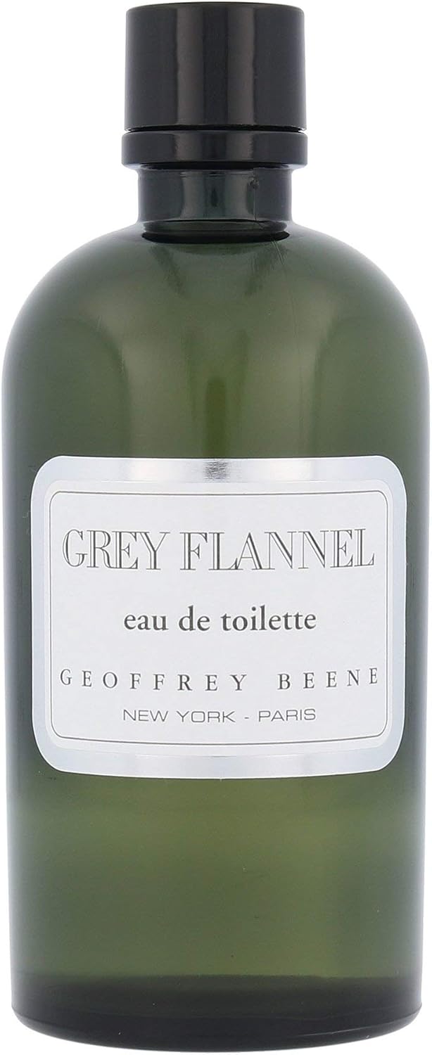 Geoffrey Beene Grey Flannel men fragrance bottle lifestyle display