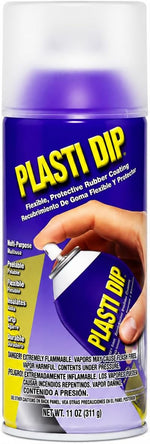 Plasti Dip black aerosol can displayed on a clean workbench