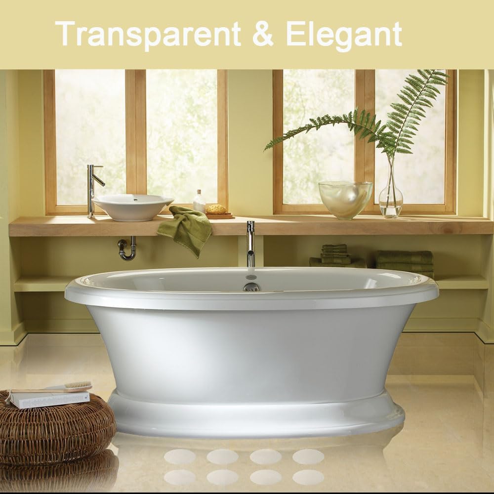 Yellow plastic scraper tool included with bathtub treads