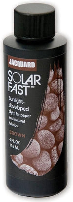 Liquid photosensitive dye bottle label details