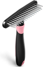 DOGI Deshedding Brush - Undercoat Rake for Dogs, Cats, Matted, Short, Long Hair Coats - Double Row Stainless Steel Pins - Reduce Shedding by 90% (Blue) - Image 9