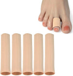 DYKOOK Cuttable Toe Tubes Sleeves 5 Pack front view foot pain relief