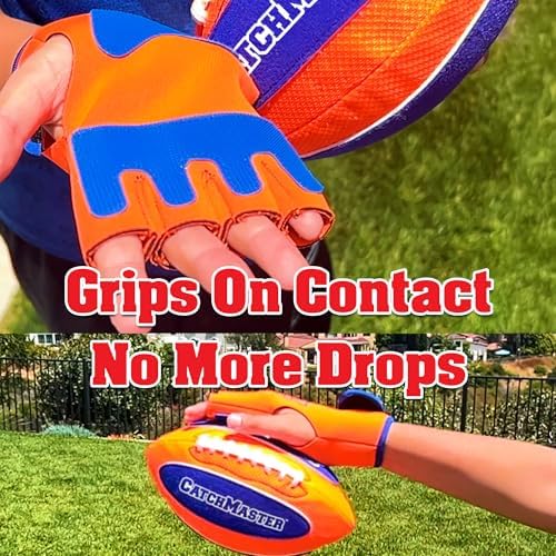 Funwares GripZone Epic Catch waterproof football close up highlighting the durable machine-stitched fabric panels