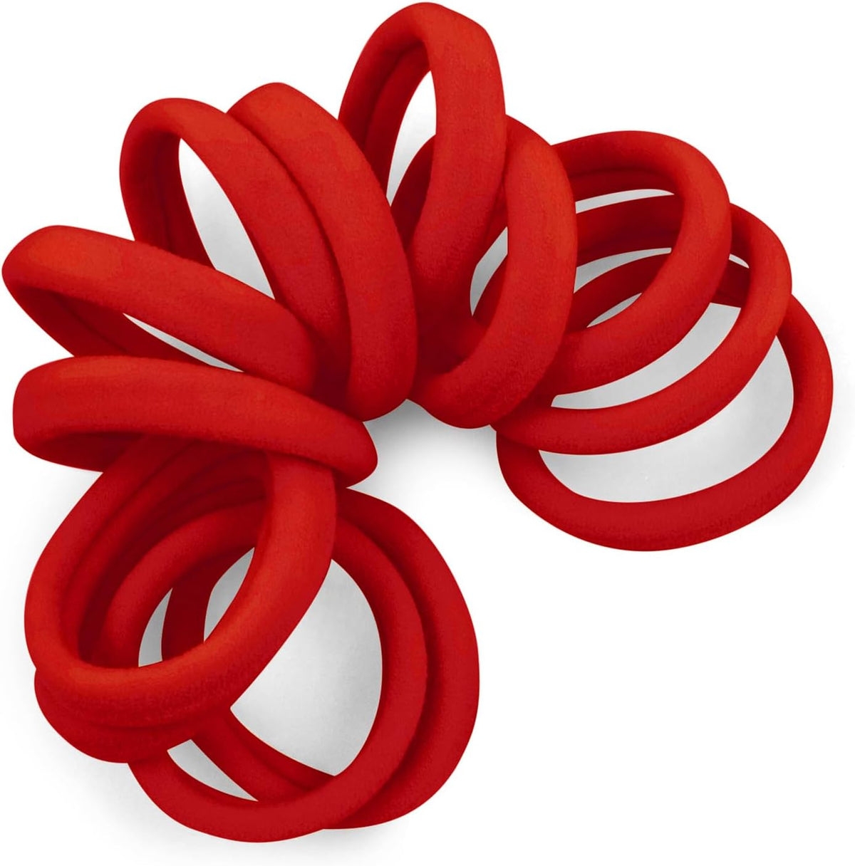Cyndibands Seamless Hair Ties - Light Brown - Gentle Hair Ties No Damage, Standard Size 1.5 Inch, Soft and Stretchy Nylon Fabric Ponytail Holders - 12 Count - Image 15