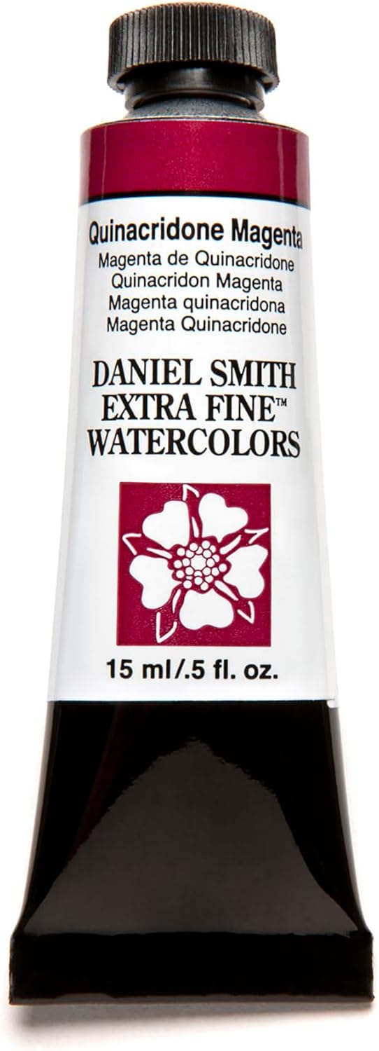 Daniel Smith Extra Fine Watercolor Paint, 15ml Tube, Quinacridone Fuchsia, 284600132, 0.5 Fl Oz (Pack of 1) - Image 14