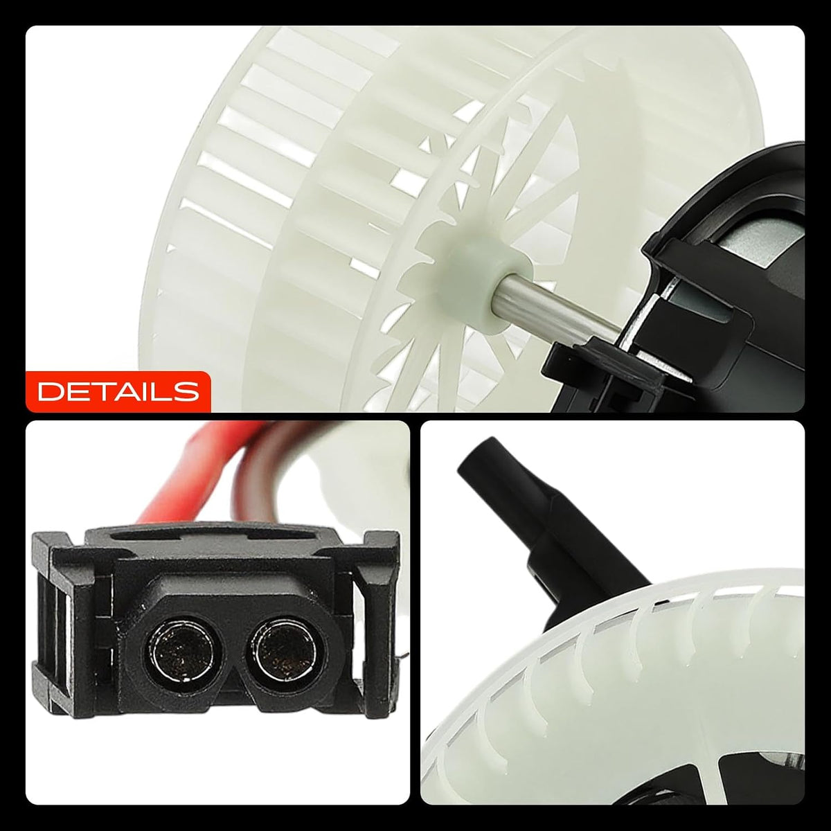 A-Premium Front HVAC Heater Blower Motor with Fan Cage | Compatible with BMW 530i, 528i, 525i, 535i, 650i, 550i, 530xi, 535xi, 645Ci, 545i, 535i xDrive, 528xi, M5, 528i xDrive - Image 9