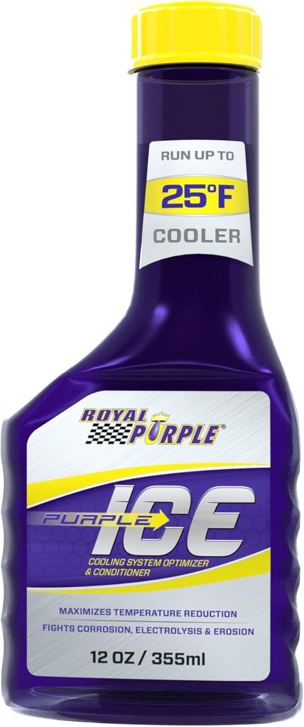 Royal Purple 01600 Purple Ice radiator coolant additive bottle front view