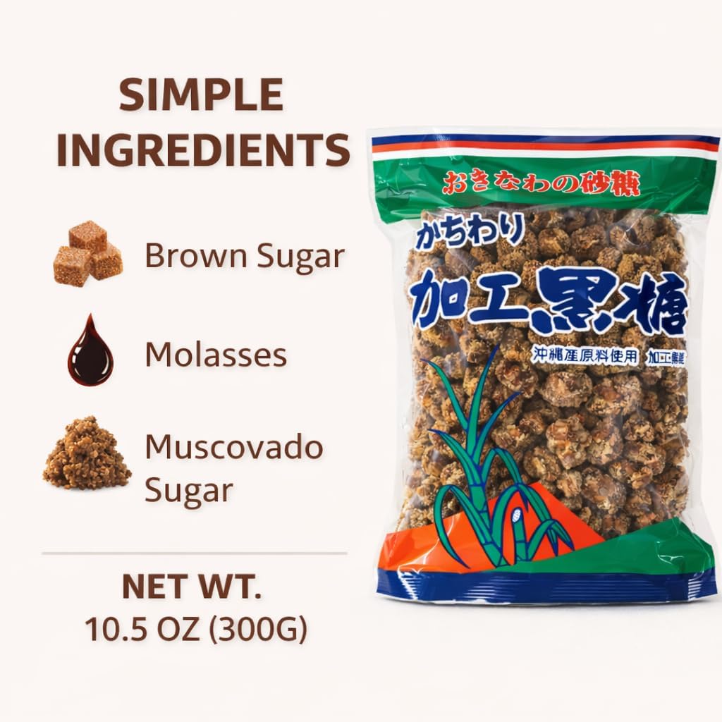 Two bags of Sinryo Okinawa brown sugar showcasing the premium imported packaging.