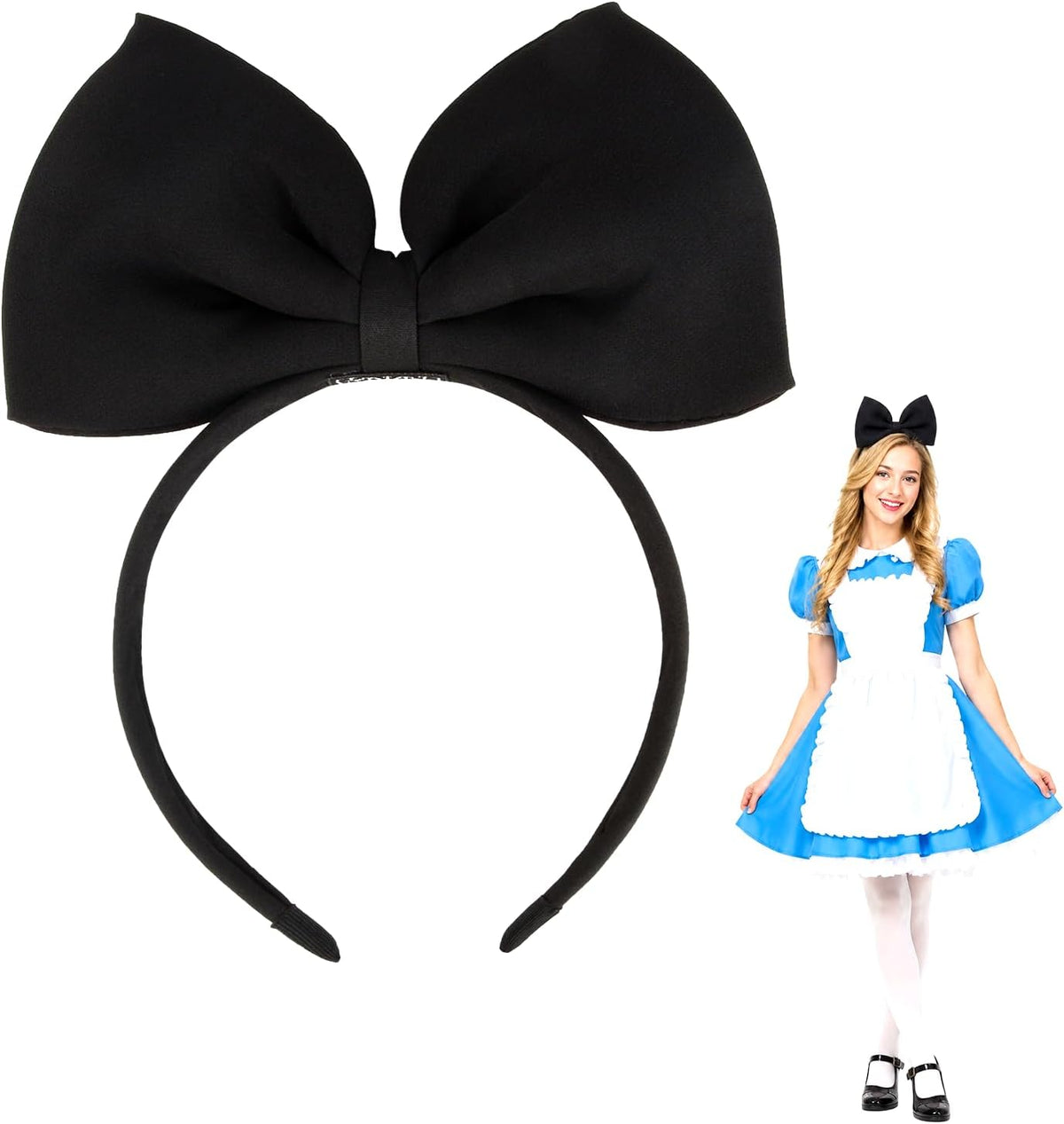 Hoshin bow headband styled for Halloween